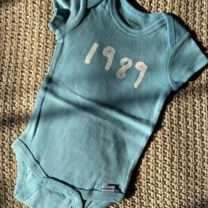 1989 Blue Baby Onesie